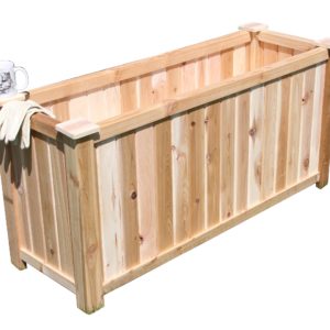 Tall Rectangular Cedar Planter